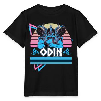 Odin Viking Nordic god Walhalla Asgard - Stanley/Stella MINI CREATOR Kids’ T-Shirt - black - Front - Mikhail (115cm)