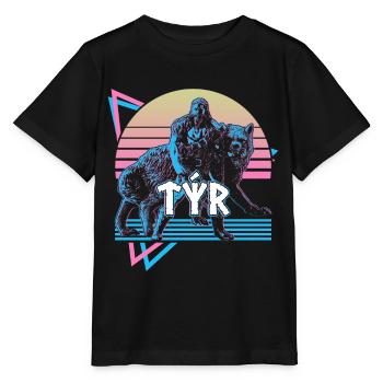 Tyr Norse God Asgard Norse Mythology Re - Stanley/Stella MINI CREATOR Kids’ T-Shirt - black - Front - Mikhail (115cm)