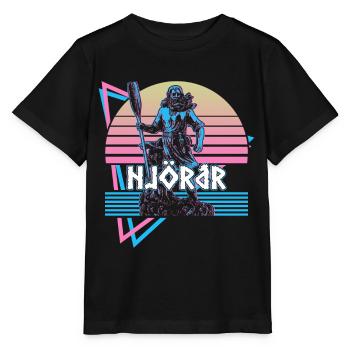 Njord Njordr Nordischer Gott Nordische Mythologie - Stanley/Stella Kinder T-Shirt MINI CREATOR  - Schwarz - Vorne - Mikhail (115cm)