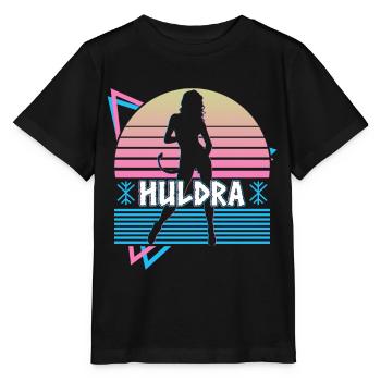 Huldra Hulder Scandinavian Folklore Retro - Stanley/Stella MINI CREATOR Kids’ T-Shirt - black - Front - Mikhail (115cm)