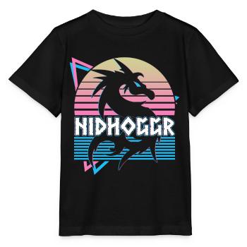 Nidhoggr Wikinger Nordischer Drache Nordische Myth - Stanley/Stella Kinder T-Shirt MINI CREATOR  - Schwarz - Vorne - Mikhail (115cm)