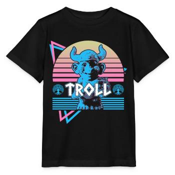 Troll Nordische Mythologie Nordischer Troll Nordis - Stanley/Stella Kinder T-Shirt MINI CREATOR  - Schwarz - Vorne - Mikhail (115cm)
