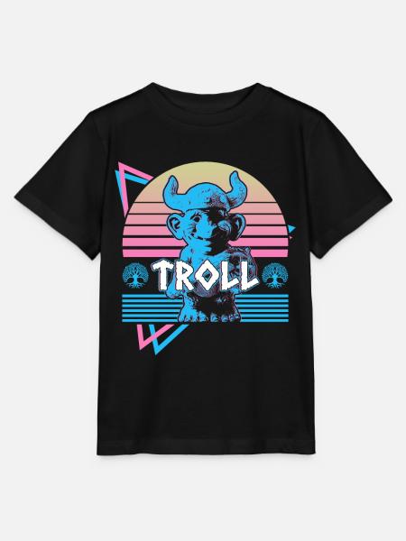 Troll Nordische Mythologie Nordischer Troll Nordis - Stanley/Stella Kinder T-Shirt MINI CREATOR - Schwarz