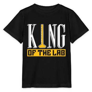 Lab Technician Lab King Science Gift - Stanley/Stella MINI CREATOR Kids’ T-Shirt - black - Front - Mikhail (115cm)