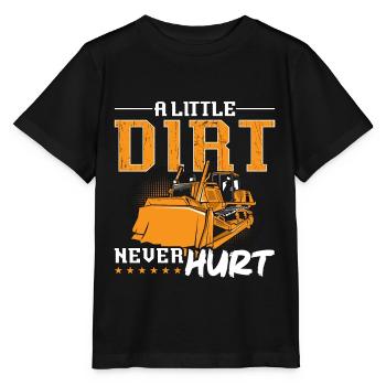 Excavatrice Bulldozer Travailleur de la construction Bulldozer Cadeau - T-shirt bio MINI CREATOR Stanley/Stella Enfant - noir - Devant - Mikhail (115cm)