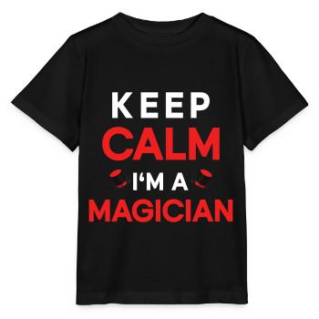 Magician Party Magic Tricks Performer Magician - Stanley/Stella MINI CREATOR Kids’ T-Shirt - black - Front - Mikhail (115cm)