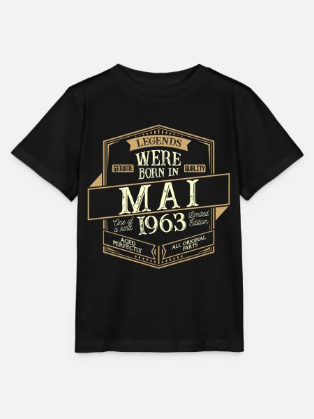 Mei 1963 Verjaardag Man - Stanley/Stella Kinder-T-shirt MINI CREATOR  - zwart