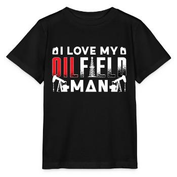 Oilfield workers I love my oilfield oil rig - Stanley/Stella MINI CREATOR Kids’ T-Shirt - black - Front - Mikhail (115cm)