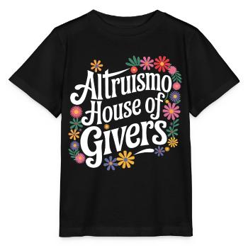 Altruisme Don désintéressé Donner d’école - T-shirt bio MINI CREATOR Stanley/Stella Enfant - noir - Devant - Mikhail (115cm)