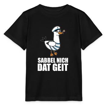 Sabbel nich Möwe Hambourg Brême Nord de l'Allemagne du Nord - T-shirt bio MINI CREATOR Stanley/Stella Enfant - noir - Devant - Mikhail (115cm)