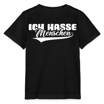 lifetime antisozial meme ich hasse menschen - Stanley/Stella Kinder T-Shirt MINI CREATOR  - Schwarz - Vorne - Mikhail (115cm)