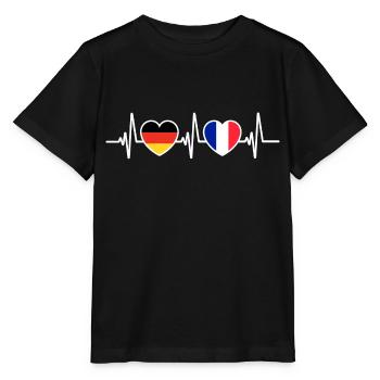Deutschland und Frankreich France Französisch - Stanley/Stella Kinder T-Shirt MINI CREATOR  - Schwarz - Vorne - Mikhail (115cm)
