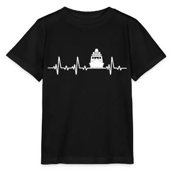 Croisière heartbeat bateau de croisière - T-shirt bio MINI CREATOR Stanley/Stella Enfant - noir - Devant - Mikhail (115cm)