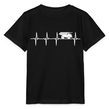 Camion benne basculante Camion à benne basculante - T-shirt bio MINI CREATOR Stanley/Stella Enfant - noir - Devant - Mikhail (115cm)