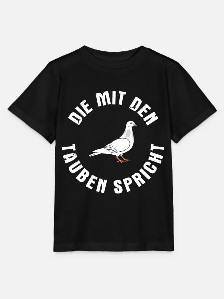 Taube Tauben Vogel - Stanley/Stella Kinder T-Shirt MINI CREATOR - Schwarz