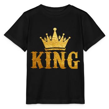 King Gold - Stanley/Stella MINI CREATOR Kids’ T-Shirt - black - Front - Mikhail (115cm)