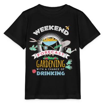 Jardin jardin jardinier Jardinage - T-shirt bio MINI CREATOR Stanley/Stella Enfant - noir - Devant - Mikhail (115cm)