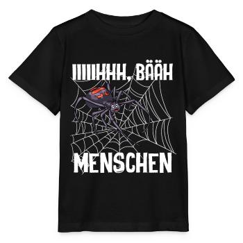 Spinne - Stanley/Stella Kinder T-Shirt MINI CREATOR  - Schwarz - Vorne - Mikhail (115cm)