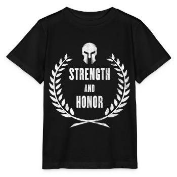 Strength and Honor - Gladiator - Novel - Stanley/Stella MINI CREATOR Kids’ T-Shirt - black - Front - Mikhail (115cm)