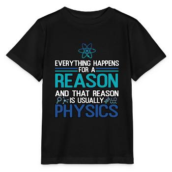 physics - Stanley/Stella MINI CREATOR Kids’ T-Shirt - black - Front - Mikhail (115cm)