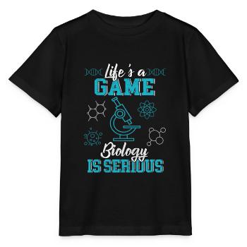 Biologie - Stanley/Stella Kinder T-Shirt MINI CREATOR  - Schwarz - Vorne - Mikhail (115cm)