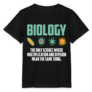 Biologe - Stanley/Stella Kinder T-Shirt MINI CREATOR  - Schwarz - Vorne - Mikhail (115cm)