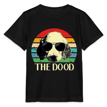 Lustige Tiere Goldendoodle - Stanley/Stella Kinder T-Shirt MINI CREATOR  - Schwarz - Vorne - Mikhail (115cm)