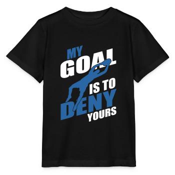 Gardien de but de football - T-shirt bio MINI CREATOR Stanley/Stella Enfant - noir - Devant - Mikhail (115cm)