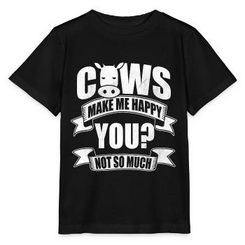 Vaches vaches - T-shirt bio MINI CREATOR Stanley/Stella Enfant - noir - Devant - Mikhail (115cm)