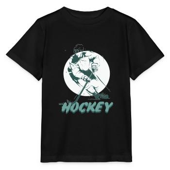 Ice Hockey Hockey Player Ice Hockey Hockey Team - Stanley/Stella MINI CREATOR Kids’ T-Shirt - black - Front - Mikhail (115cm)