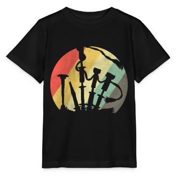 Dudelsack - Stanley/Stella Kinder T-Shirt MINI CREATOR  - Schwarz - Vorne - Mikhail (115cm)