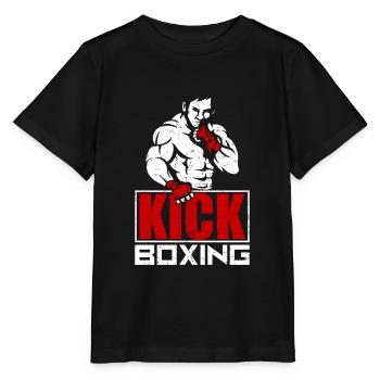 Kickboxer kickboxing - Stanley/Stella MINI CREATOR Kids’ T-Shirt - black - Front - Mikhail (115cm)