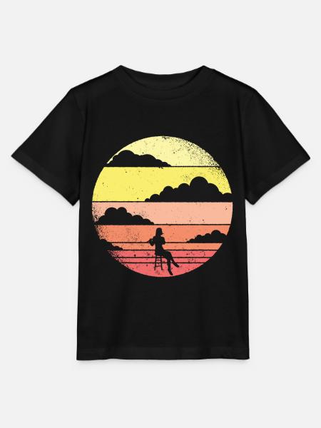 Flöte - Stanley/Stella Kinder T-Shirt MINI CREATOR  - Schwarz
