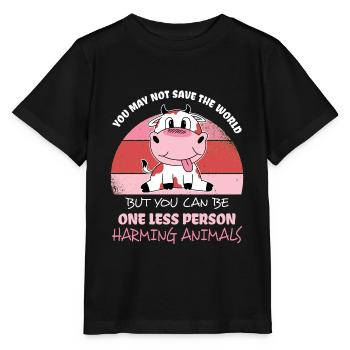 Végétalien bien-être animal militant des droits des animaux - T-shirt bio MINI CREATOR Stanley/Stella Enfant - noir - Devant - Mikhail (115cm)