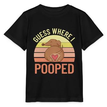 Dachshund Poop Funny Wiener Weiner Dog - Stanley/Stella MINI CREATOR Kids’ T-Shirt - black - Front - Mikhail (115cm)