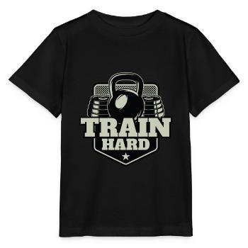 Cadeau de dictons de remise en forme musculaire cool - T-shirt bio MINI CREATOR Stanley/Stella Enfant - noir - Devant - Mikhail (115cm)