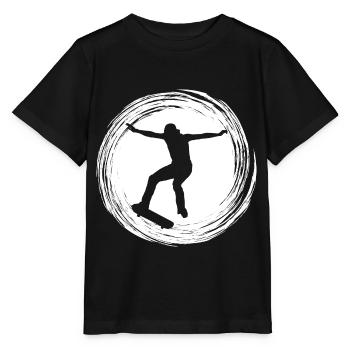 Skater - sk8 / Lifestyle - Skateboard - T-shirt bio MINI CREATOR Stanley/Stella Enfant - noir - Devant - Mikhail (115cm)