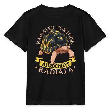 Radiated tortoise - Stanley/Stella MINI CREATOR Kids’ T-Shirt - black - Front - Mikhail (115cm)