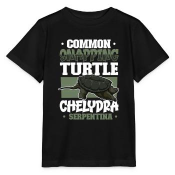 Snapping Turtle - Stanley/Stella MINI CREATOR Kids’ T-Shirt - black - Front - Mikhail (115cm)