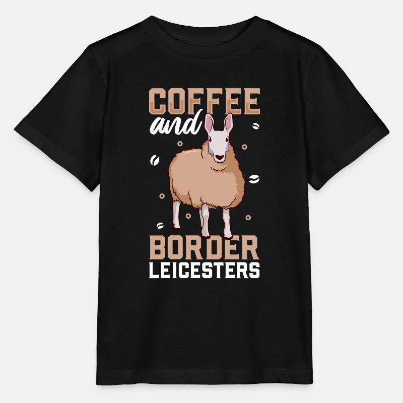 Kaffee und Border Leicester - Stanley/Stella Kinder T-Shirt MINI CREATOR - Schwarz