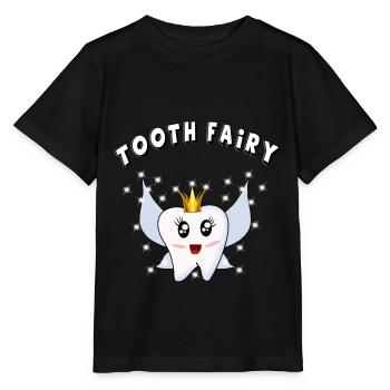 tee-shirt dentaire fée dentaire dentiste infirmière dentaire - T-shirt bio MINI CREATOR Stanley/Stella Enfant - noir - Devant - Mikhail (115cm)