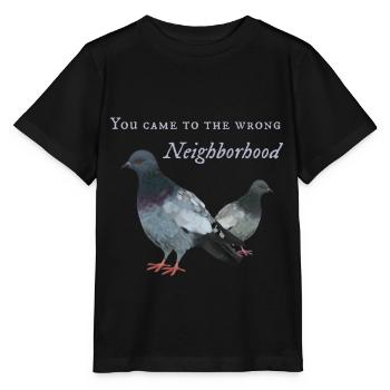 Pigeon dans le mauvais quartier - T-shirt bio MINI CREATOR Stanley/Stella Enfant - noir - Devant - Mikhail (115cm)
