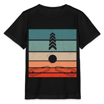 Retro Pinball Flipper Vintage Arcade Gaming - T-shirt bio MINI CREATOR Stanley/Stella Enfant - noir - Devant - Mikhail (115cm)