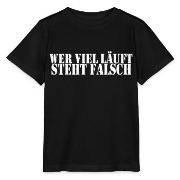 Fußball Kreisliga Libero Verteidiger Geschenkidee - Stanley/Stella Kinder T-Shirt MINI CREATOR  - Schwarz - Vorne - Mikhail (115cm)