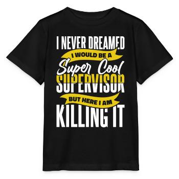Supervisor profession - Stanley/Stella MINI CREATOR Kids’ T-Shirt - black - Front - Mikhail (115cm)