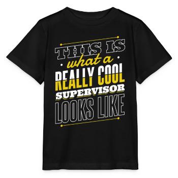 Supervisor profession - Stanley/Stella MINI CREATOR Kids’ T-Shirt - black - Front - Mikhail (115cm)