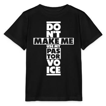 Pasteur Pasteur Prédicateur Église Chrétienne - T-shirt bio MINI CREATOR Stanley/Stella Enfant - noir - Devant - Mikhail (115cm)