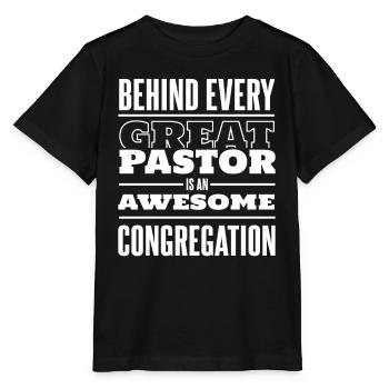 Pasteur Pasteur Prédicateur Église Christ - T-shirt bio MINI CREATOR Stanley/Stella Enfant - noir - Devant - Mikhail (115cm)
