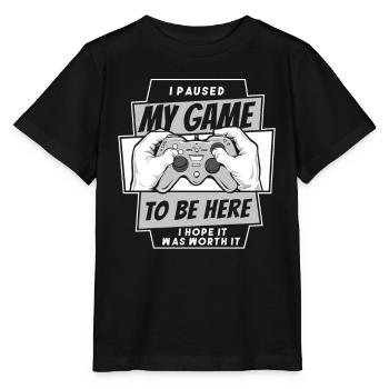 Gamer Gaming Video Games Console Controller - Stanley/Stella MINI CREATOR Kids’ T-Shirt - black - Front - Mikhail (115cm)