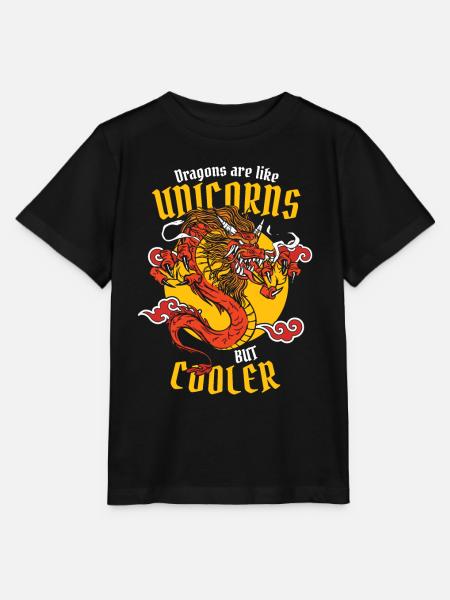 Drache Mystisch Drachen Fantasie - Stanley/Stella Kinder T-Shirt MINI CREATOR - Schwarz